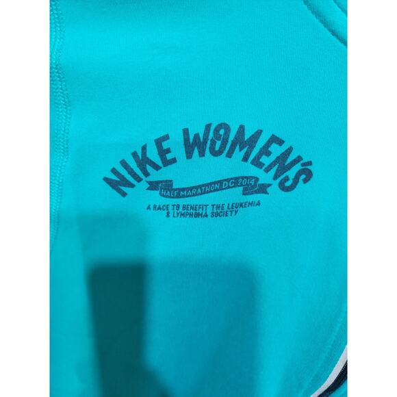 Nike Running Dri-Fit Womens Long Sleeve XSmall Turqoise WA D.C Marathon - Picture 2 of 12